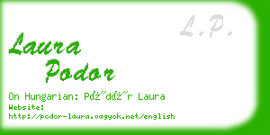 laura podor business card